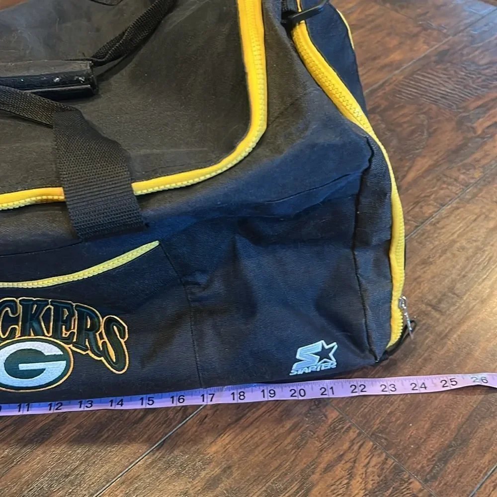 VTG 90’s Starter Green Bay Packers black yellow green Duffle Bag NFL Football